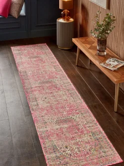 Vloerkleden En Lopers|Vloerkleden En Lopers|Next Washable Emporium Oriental Runner Fuchsia-roze