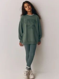 Sweaters En Hoody´S*Superdry - Leggings Set Washed groen