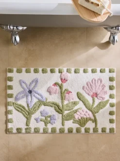 Handdoeken En Badmatten|Next Water Colour Floral Print Mat