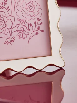 Fotolijsten*Next Wavy Gold Metal and Enamel Photo Frame Wit