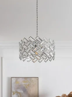 Lampenkappen|Verlichting|Next Wentworth hanglampenkap met eenvoudige montage