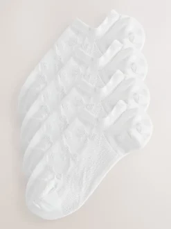Sokken En Panty's*Next - 4 paar sneakersokken White Bow Texture