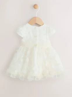 Gelegenheidskleding|Jurken*Next - Feestelijke babyjurk (0 mnd-2 jr) White 3D Flowers