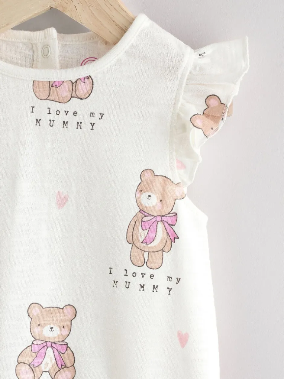 Rompertjes En Tuinbroeken|Next - Pofbroekrompertje White I Love My Mummy