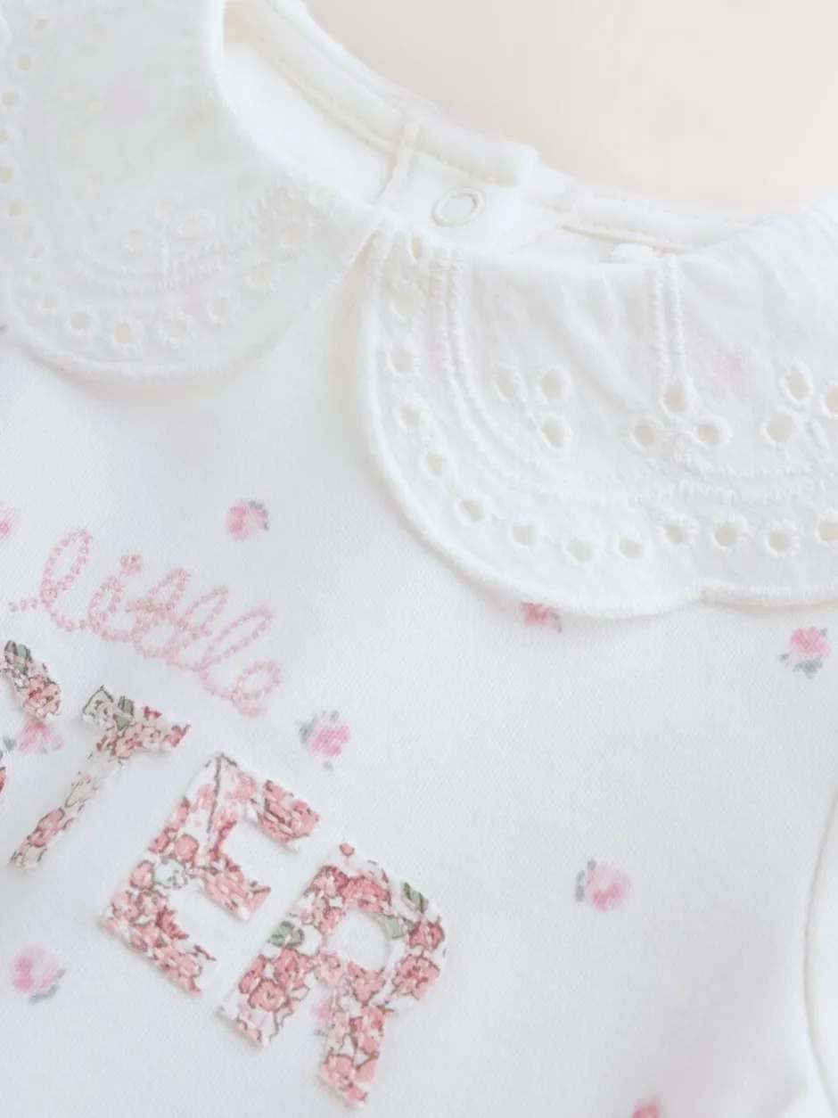 Babypakjes En Babypyjama's|Next - Gezinspyjama voor baby's (0-2jr) White Little Sister