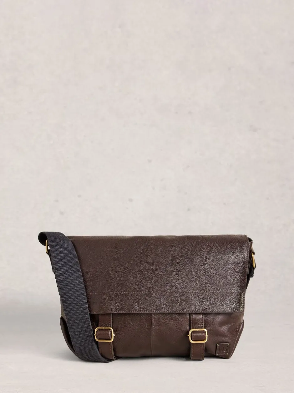 Tassen|White Stuff Connor Leather Messenger Bag