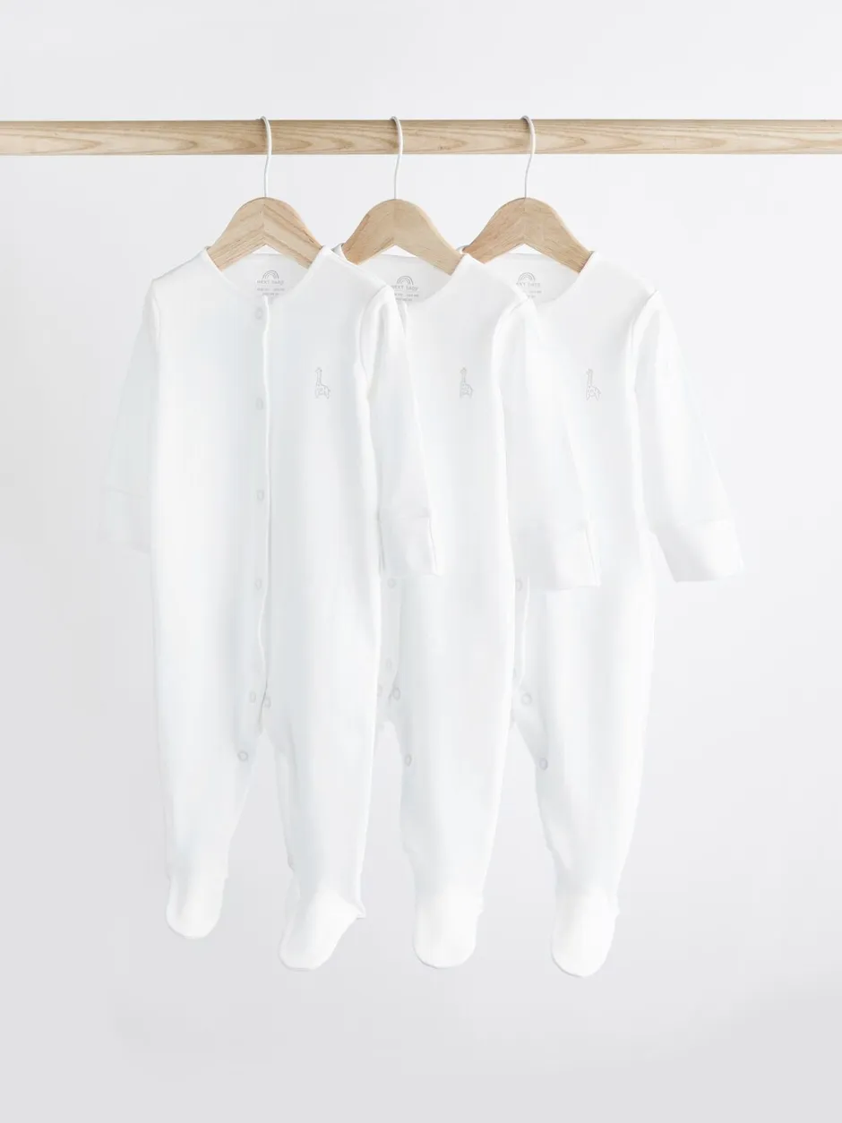 Babypakjes En Babypyjama's*Next Wit - 100% katoenen babypyjama's (0-18mnd)