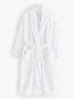 Badjassen*Next - 100% katoenen kamerjas van badstof Wit