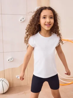 Schoolkleding|T-Shirts*Next Wit - 2 -pack T-shirts met pofmouwen (3-16jaar)