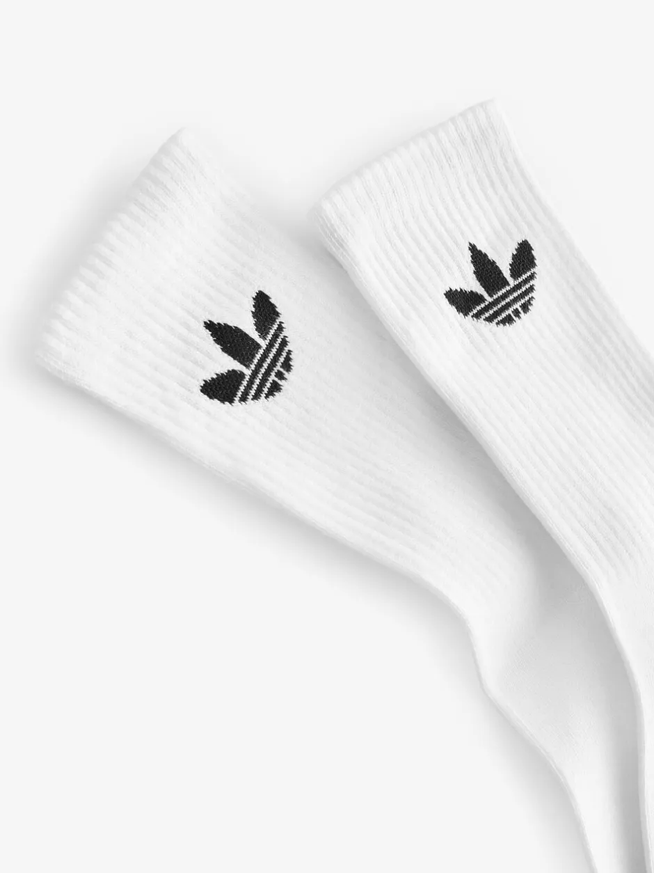Sokken|Sokken|adidas Wit - Originals verpakking van 6 Trefoil enkelsokken
