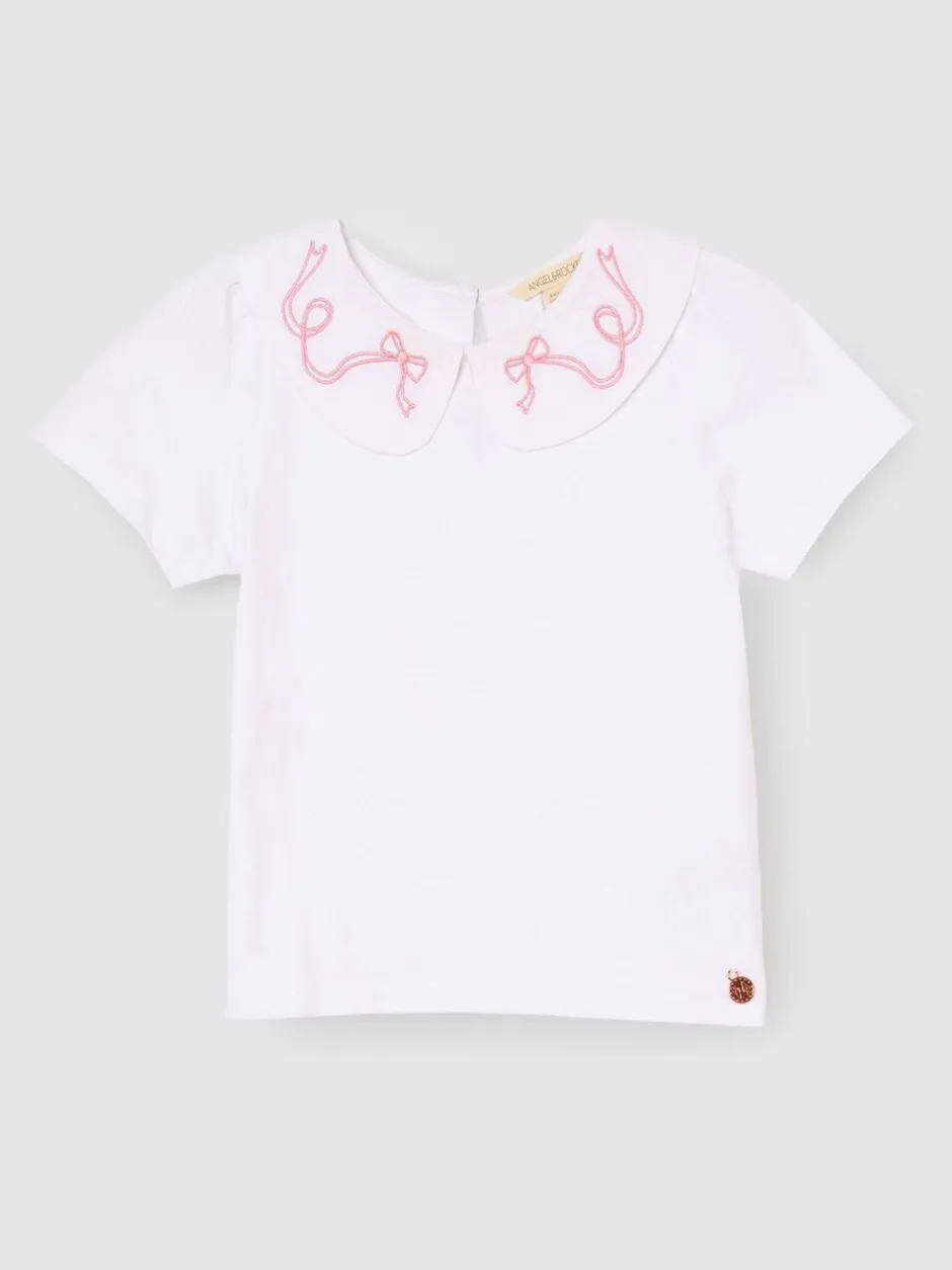 Overhemden En Blouses*Angel & Rocket - Emily Peter Pan Collar Blouse Wit