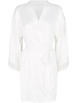 Badjassen*Ann Summers - Cherryann satijnen kimono Wit