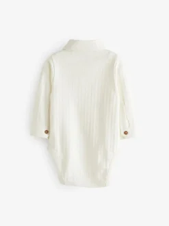 T-Shirts|Tops*Next Wit - Baby Bodysuit met textuur en overhemd (0mnd-3jr)
