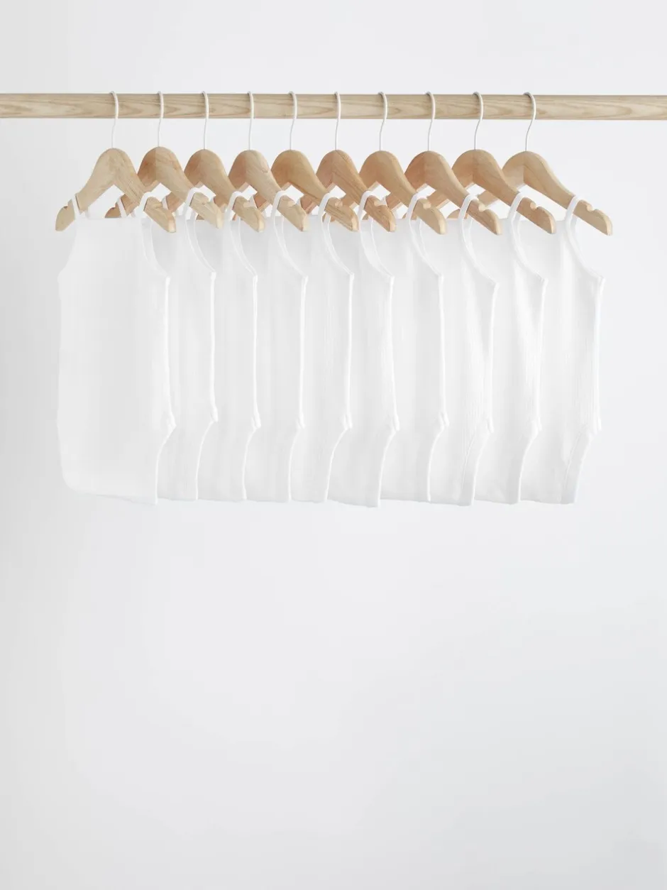 Rompertjes En Hemdjes|Rompertjes En Hemdjes|Next Wit - Baby Strappy Bodysuits