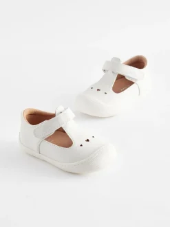 Babyschoenen*Next - Babyslofjes met T-bandje Wit