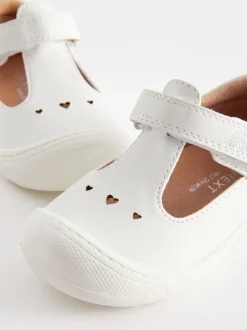 Babyschoenen|Next - Babyslofjes met T-bandje Wit