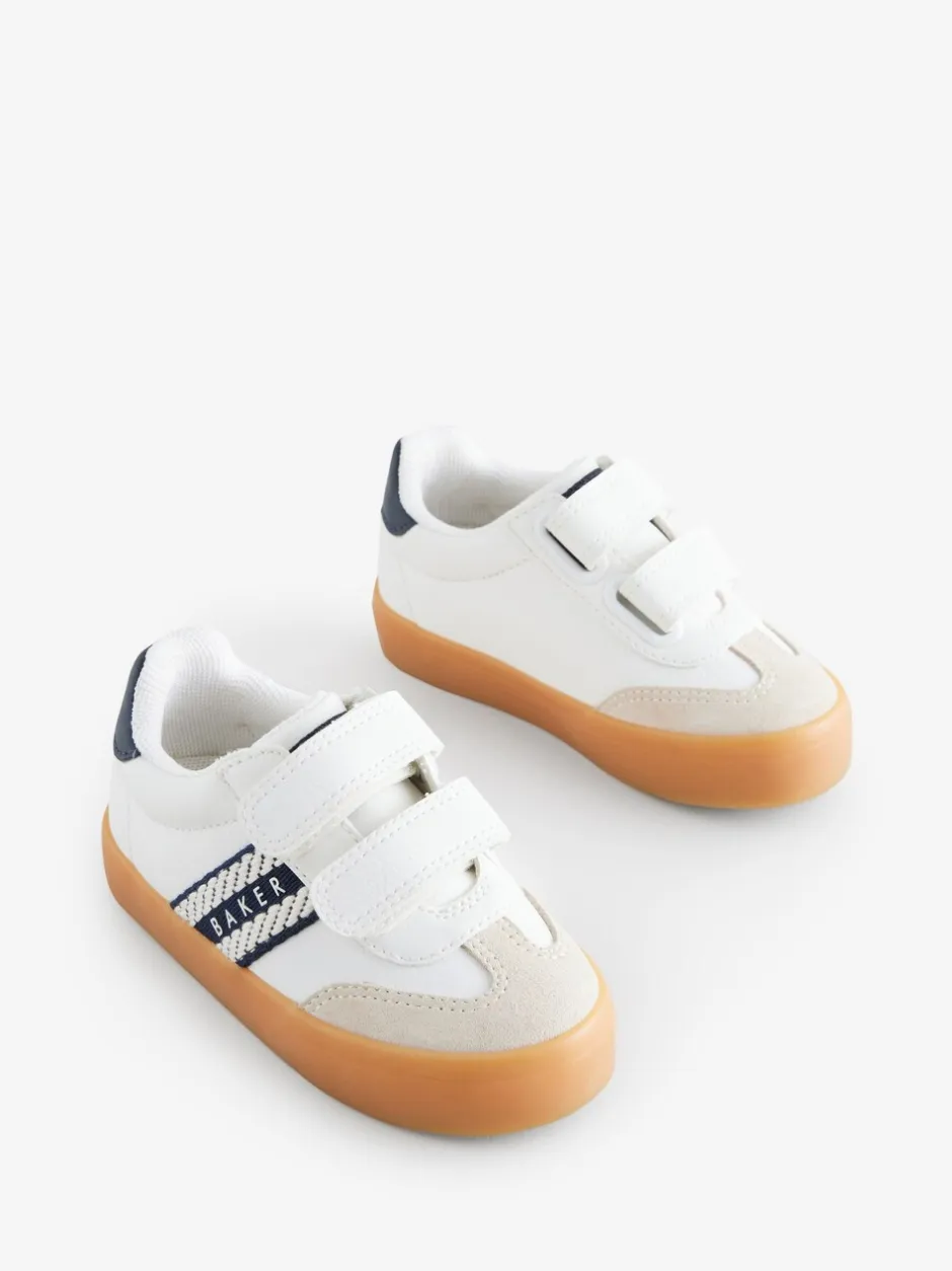 Sneakers|Baker by Ted Baker - sneakers met logobies voor jongens Wit