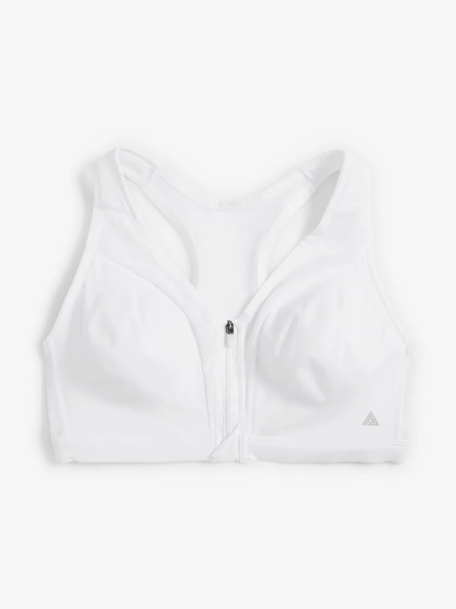 Sportkleding|Beha's*Next - B-GG Active Sports high impact Dry Tech-sportbeha met rits aan de voorkant Wit