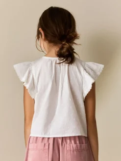 Overhemden En Blouses*Next - Blouse met gestrikte voorkant (3-16jr) Wit