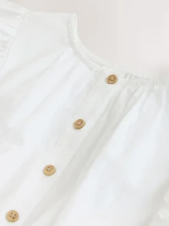 Overhemden En Blouses*Next - Blouse met gestrikte voorkant (3-16jr) Wit