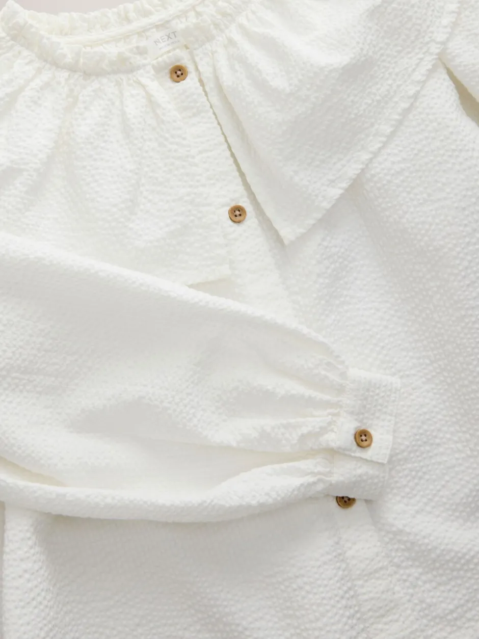 Overhemden En Blouses*Next Wit - Blouse met ruches aan de kraag (3-16jr)