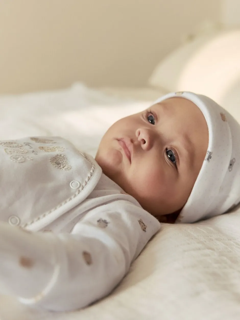 Babypakjes En Babypyjama's*Next Wit - Born in 2026 baby pyjama en muts set (0 - 9 mnd)