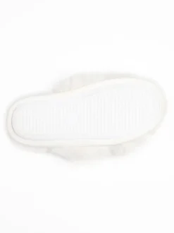 Pantoffels|Boux Avenue - Cross Band Slippers Wit