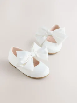 Gelegenheidskleding*Next Wit - Bow Satin Flower Occasion Mary Jane Shoes