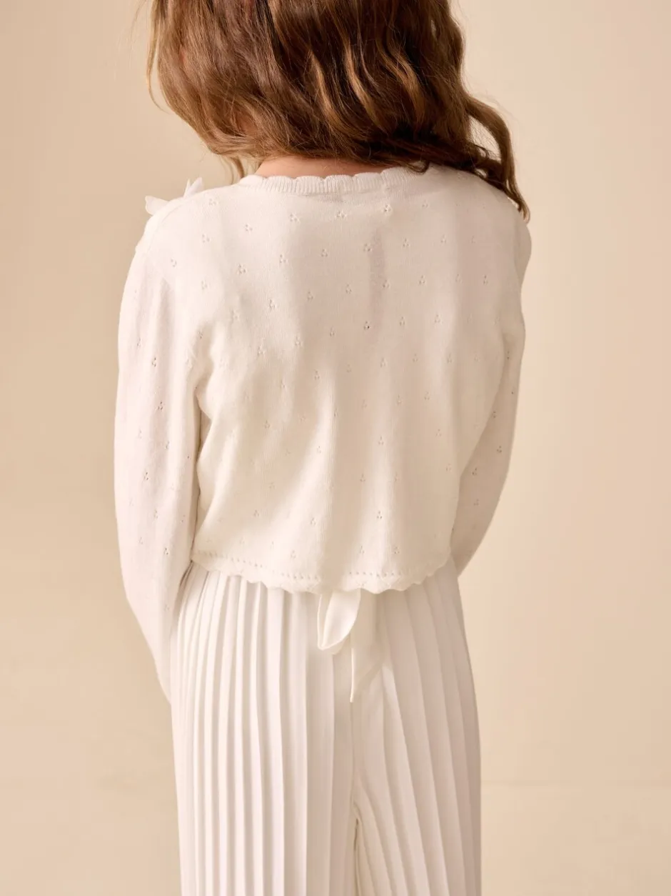 Gebreide Kleding*Next Wit - Butterfly Occasion Shrug (3-16yrs)