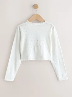 Gebreide Kleding*Next Wit - Butterfly Occasion Shrug (3-16yrs)