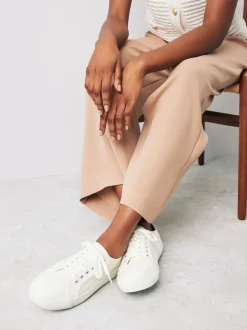 Sneakers|Next - Canvas honkbalsneakers Wit