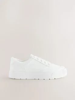 Sneakers*Next - Cleat Chunky sneakers met vetersluiting Wit
