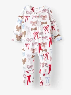 Rompertjes En Tuinbroeken*Cotton On - Long Sleeve Zip Romper Wit