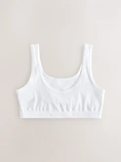 Alle Ondergoed*Next - Crop top met ronde hals (5-16jr) Wit