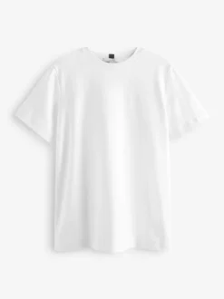 Tops En T-Shirts*Next Wit - Dik T-shirt met ronde hals en korte mouwen