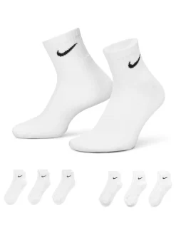 Sportkleding*Nike - Enkel - - 6 Paar verzachte sokken voor alle dagen Wit