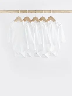 Multipacks|Rompertjes En Hemdjes|Next Wit - Essential rompertjes met lange mouwen