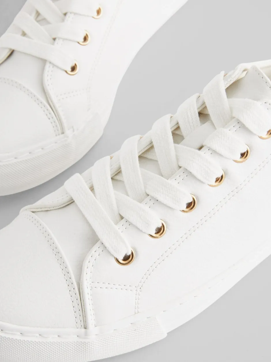 Ruimvallend En Extraruimvallend|Sneakers|Next - Gelakte honkbalsneakers Wit