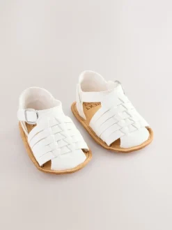 Babyschoenen|Next - Geweven babysandalen (0-24mnd) Wit