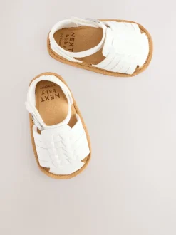 Babyschoenen|Next - Geweven babysandalen (0-24mnd) Wit