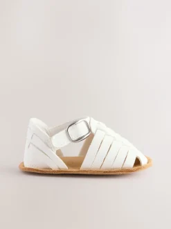 Babyschoenen|Next - Geweven babysandalen (0-24mnd) Wit