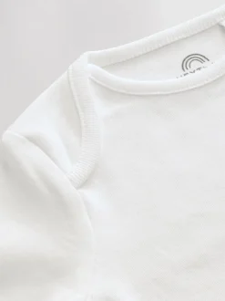 Rompertjes En Hemdjes|Rompertjes En Hemdjes*Next Wit - Hip Dysplasia Baby Long Sleeve Bodysuits 5 Pack