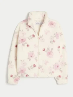 Hoody's En Sweatshirts|Hollister - Gilly Hicks Embroidered Full Zip Sweatshirt Wit