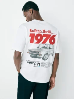 T-Shirts En Hemden*Next - Hot Hatch T-shirt met autoprint Wit