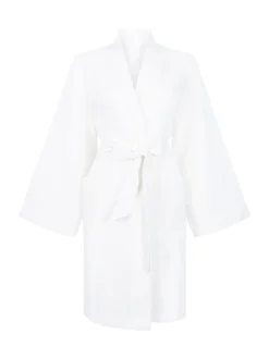 Badjassen|Hunkemoller - Hunkemöller Waffle White Bathrobe Wit