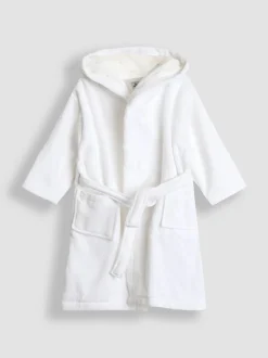 Kamerjassen|Jojo Maman Bébé - Towelling Bath Robe Wit