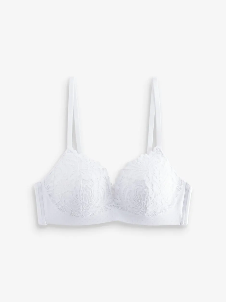 Beha's*Next Wit - Kanten ultieme comfortabele beha