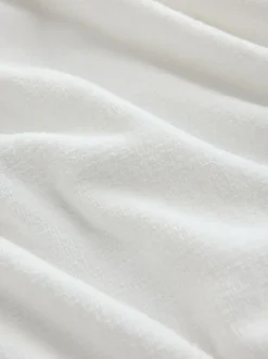 Loungewear|Kamerjassen En Badjassen*Next Wit - Katoenen kamerjas van badstof
