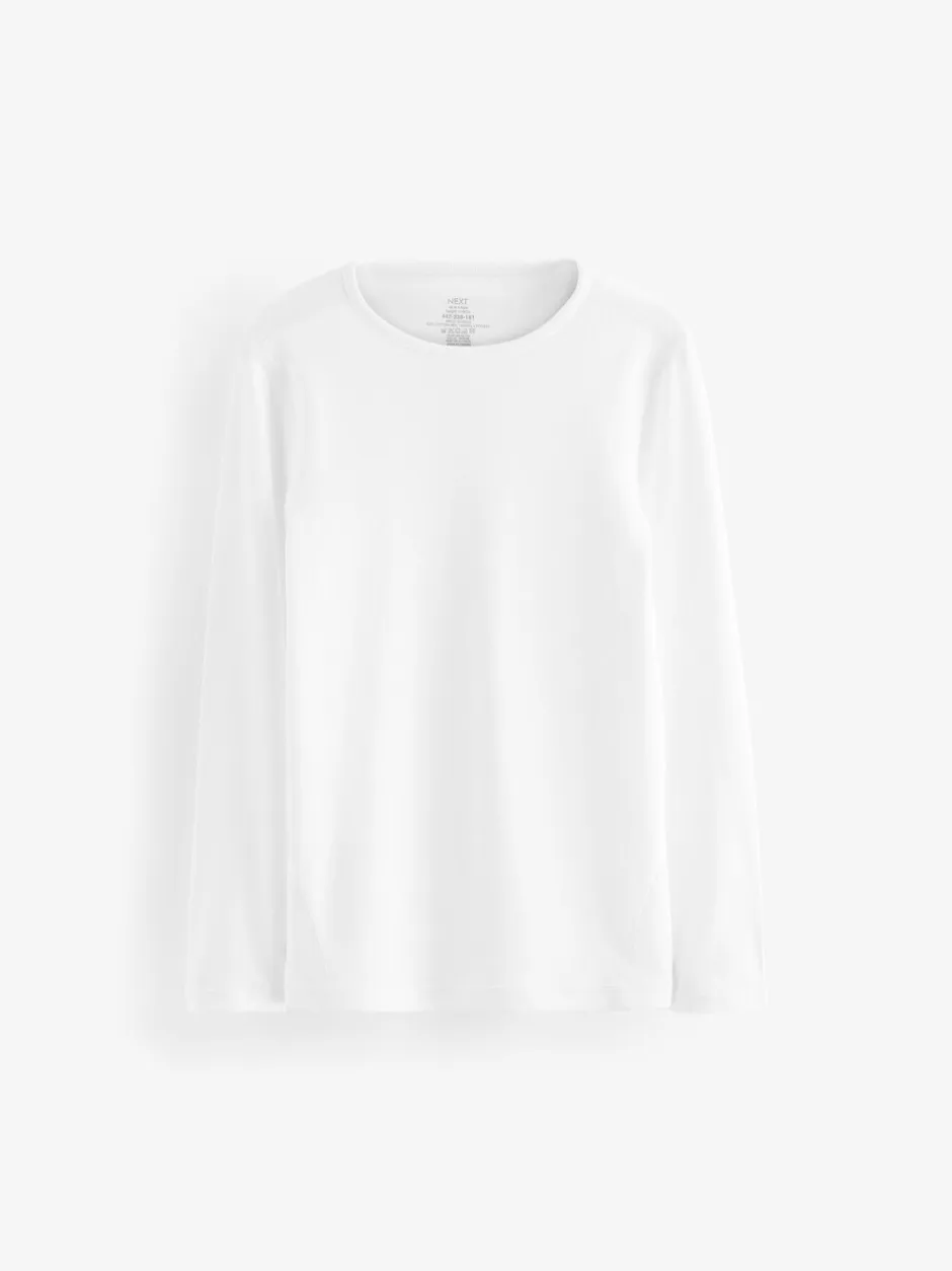 Tops|Ondergoed|Next Wit - Kind To Skin T-shirts met lange mouwen 2 stuks (9mnd-12jr)
