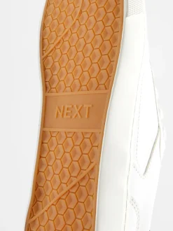 Sneakers*Next - Lage vetersneakers Wit